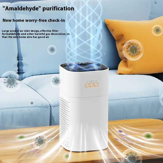 ✨ Purifica la tua casa in modo intelligente
Il Purificatore d’Aria HEPA con Ioni Negativi combina tecnologia avanzata e design elegante per migliorare la qualità dell’aria nella tua casa. Perfetto per chi soffre di allergie, fumo, odori, polvere e PM2.5,